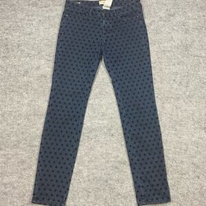 Weekend jeans women’s 6 polkadotted stretch retro bold preppy‎ girly Artsy 30/30
